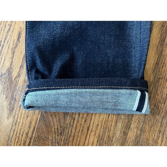 HIROSHI KATO Blue The Pen Slim Raw Selvedge USA Jeans Pants  Mens Size 30 - Picture 8 of 13